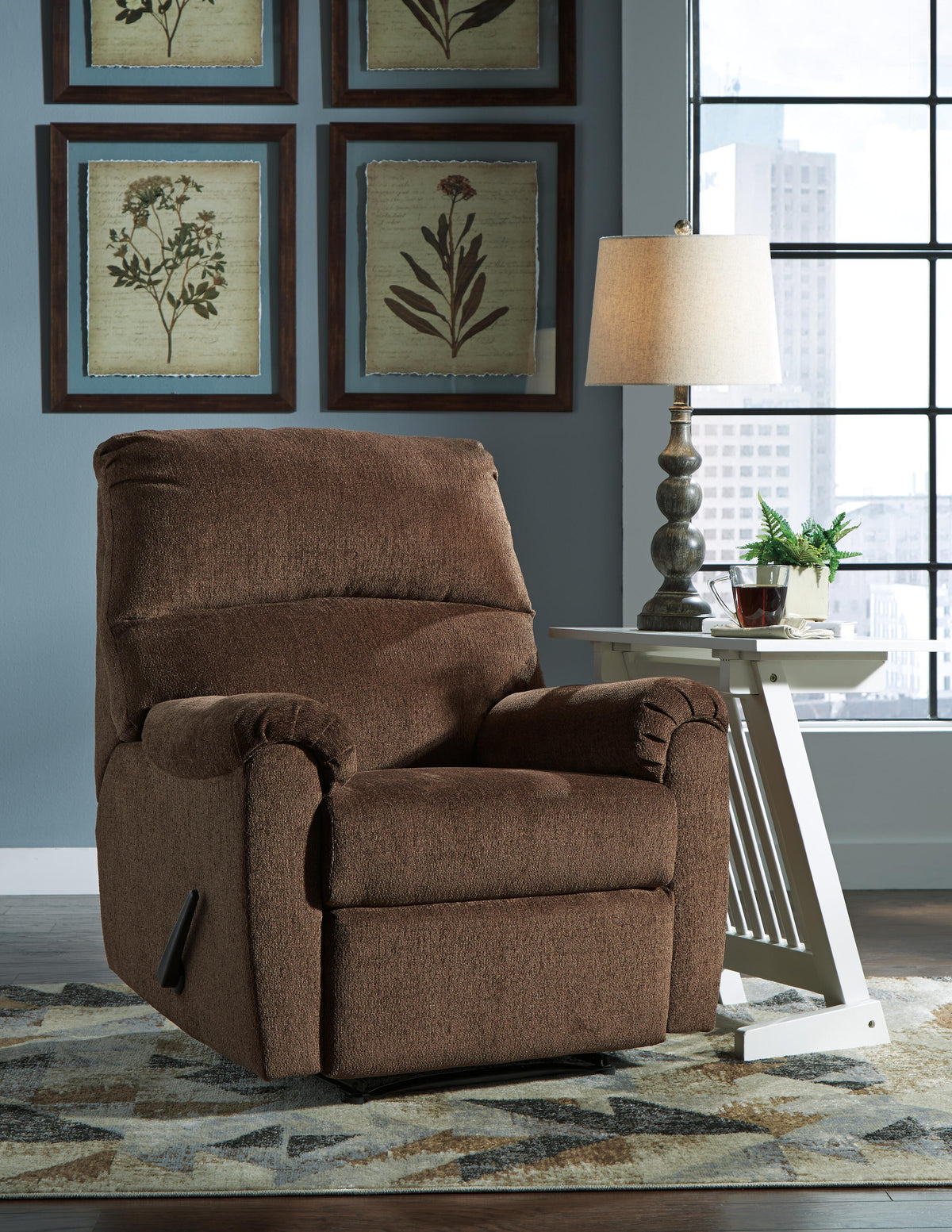 Nerviano Zero Wall Recliner Chenille