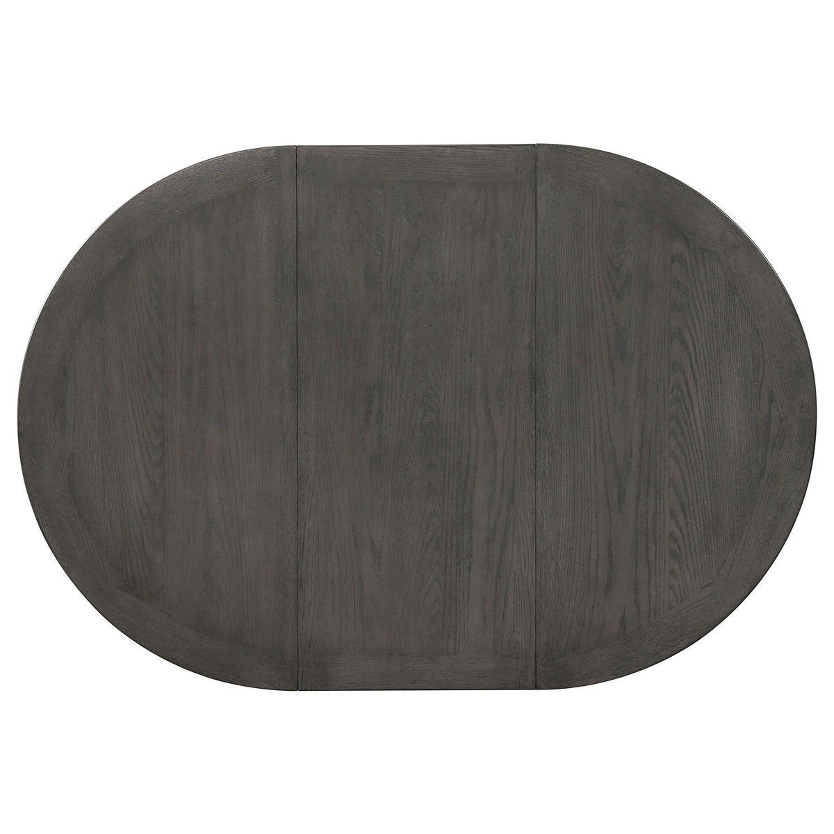 Lavon Oval 60-inch Wood Extension Leaf Dining Table - Medium Grey