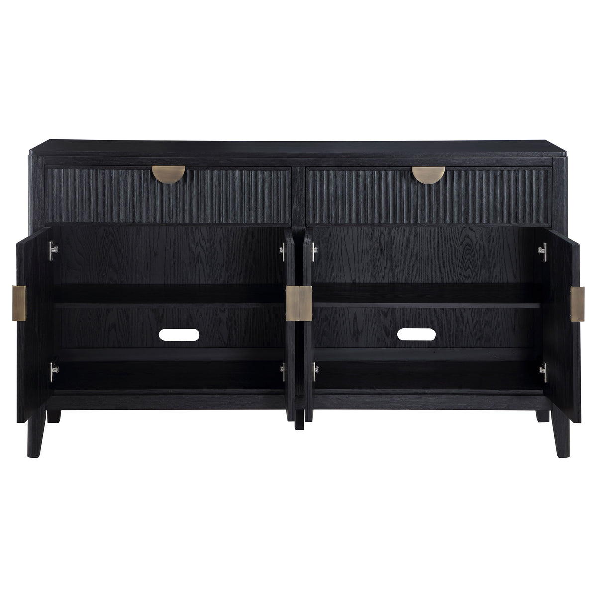 Brookmead 4-door Sideboard Buffet Storage Cabinet Black