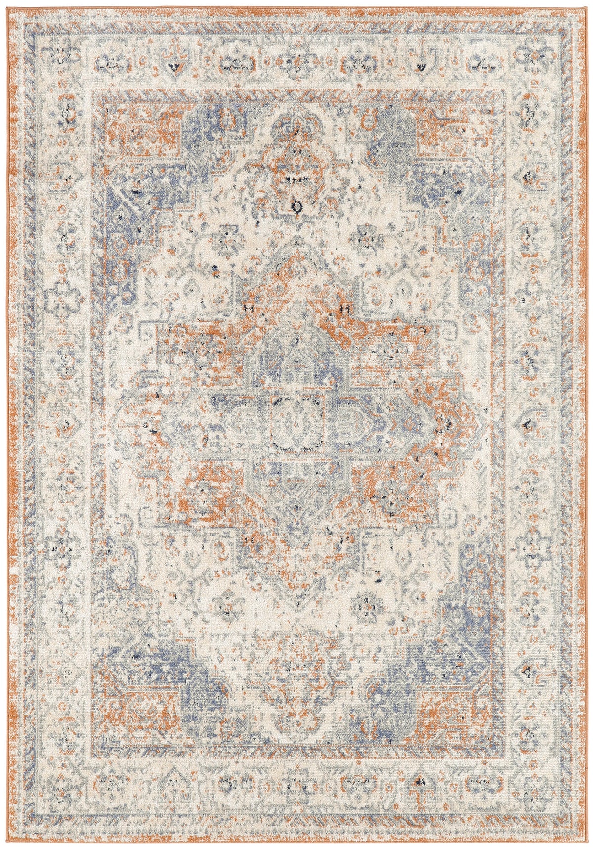 Nourison Essentials Persian NRE07 Beige Blue Rug - Rectangle