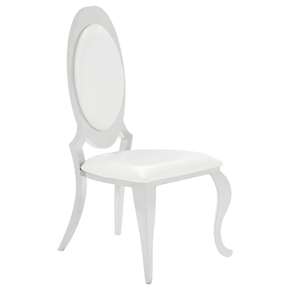 Antoine 7-piece Tempered Glass Dining Set Cream White Chairs