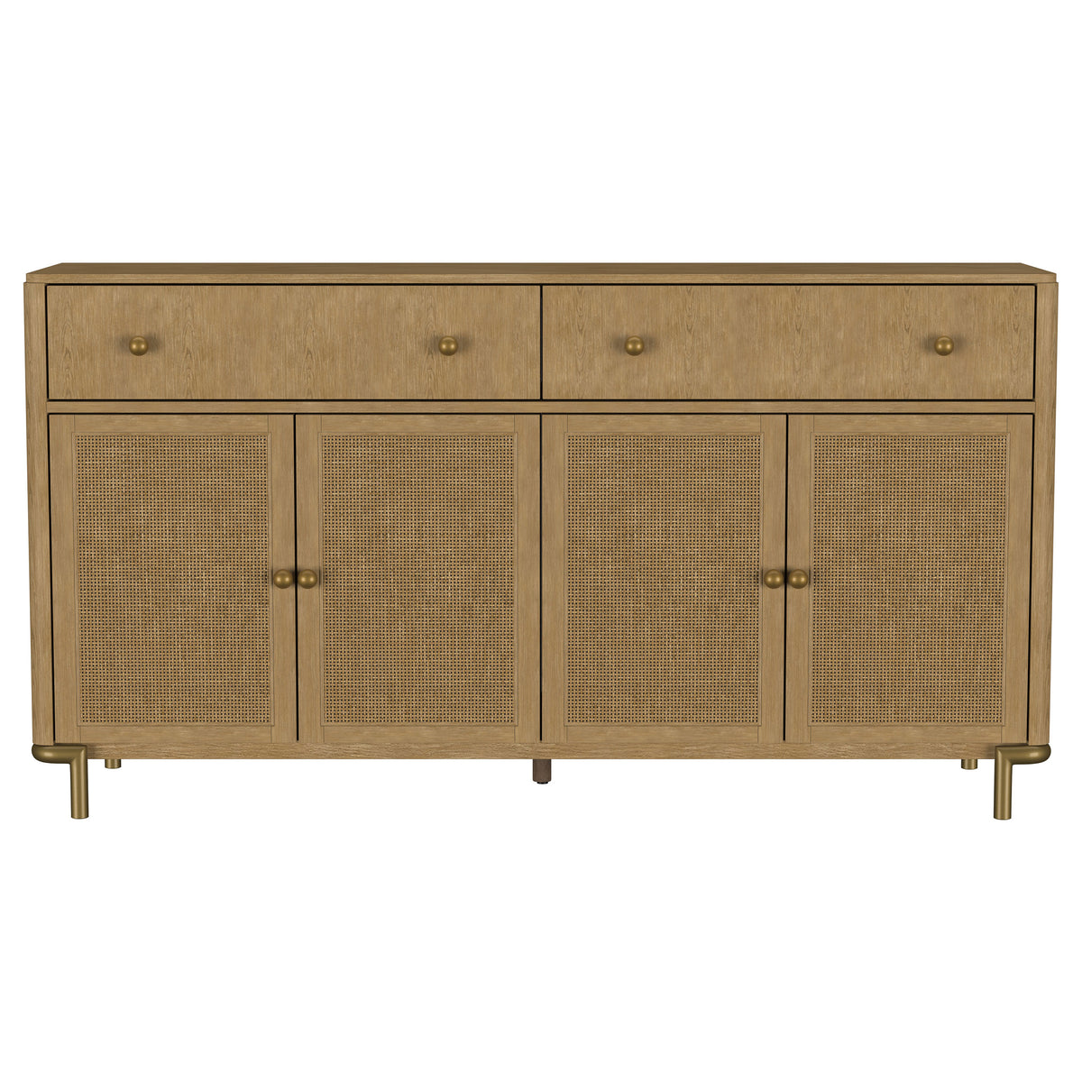 Arini 2-drawer Cane Door Dining Sideboard Server - Sand Wash