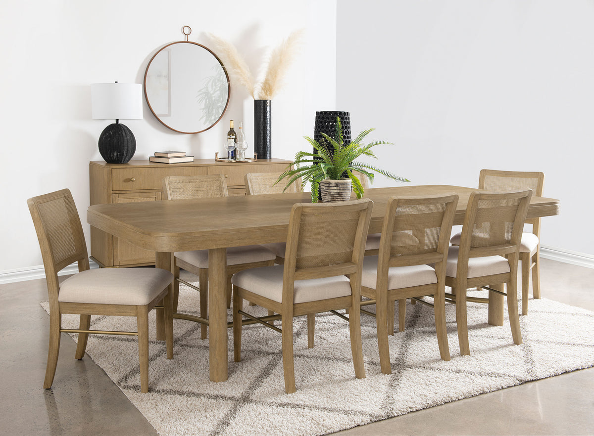 Arini 2-drawer Cane Door Dining Sideboard Server - Sand Wash
