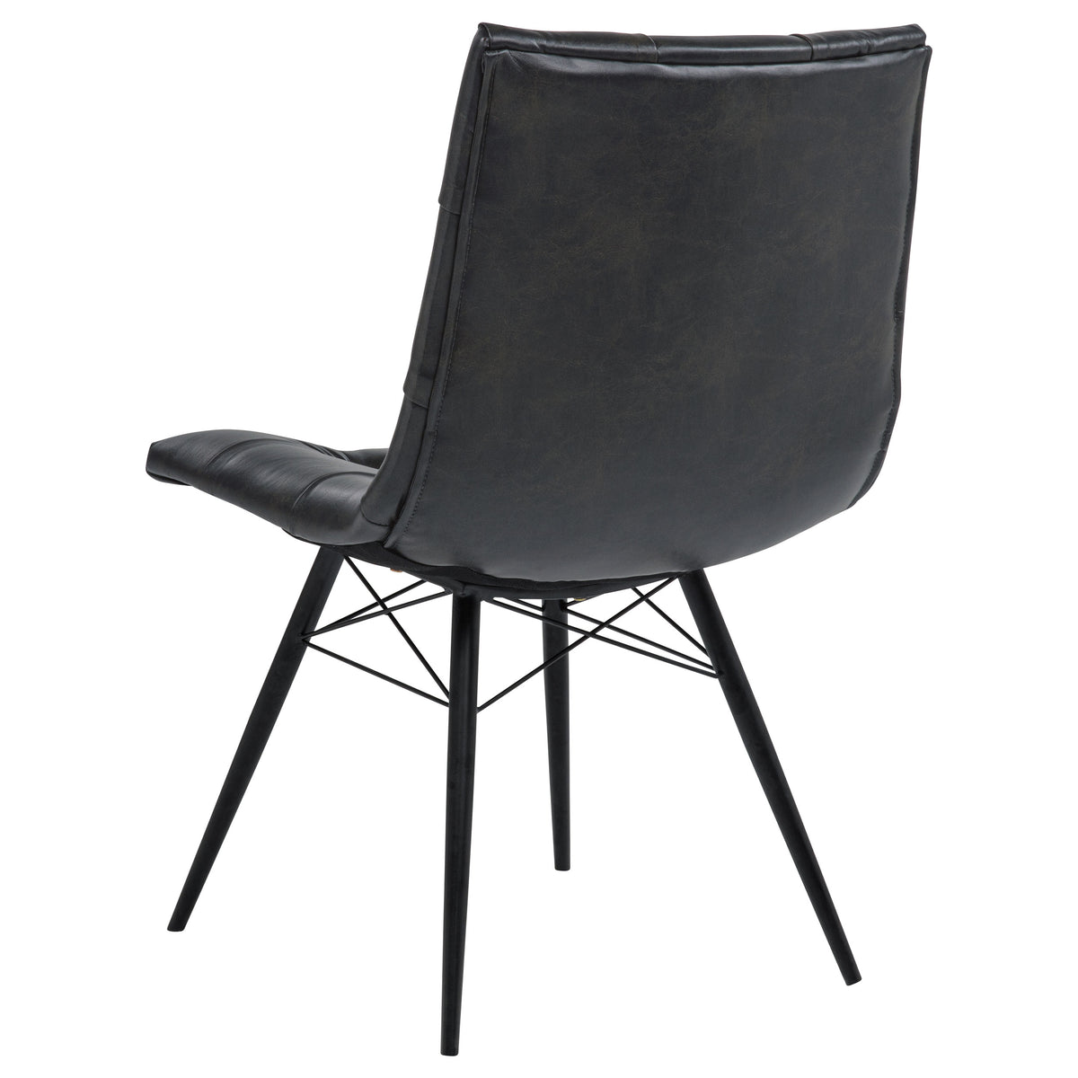 Aiken Faux Leather Upholstered Dining Side Chair (Set of 4) - Charcoal