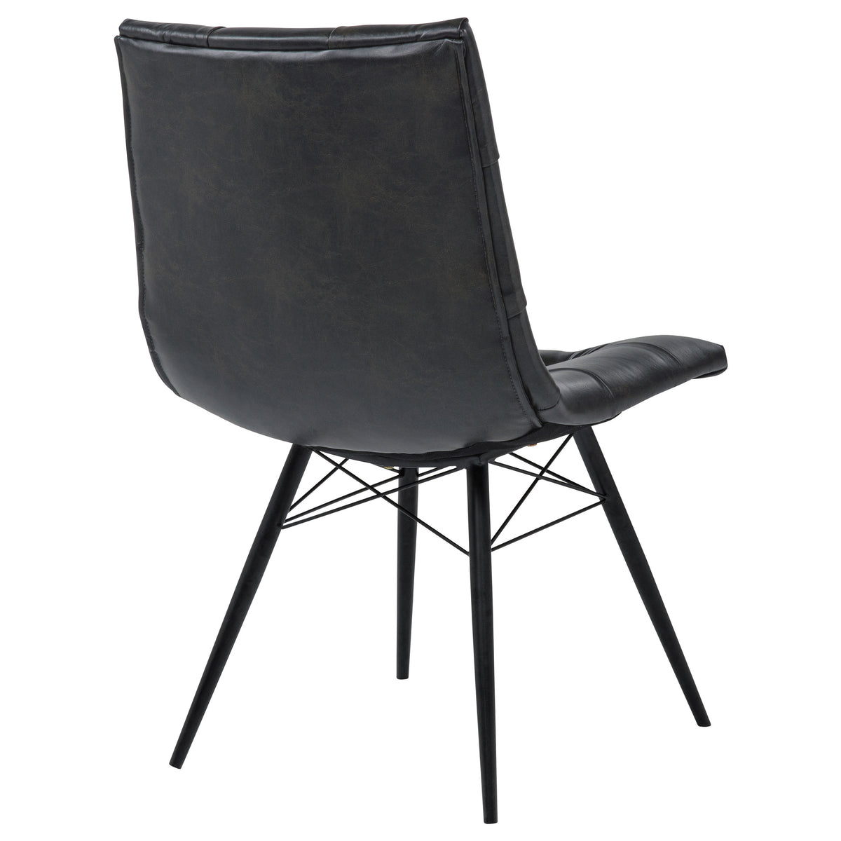 Aiken Faux Leather Upholstered Dining Side Chair (Set of 4) - Charcoal