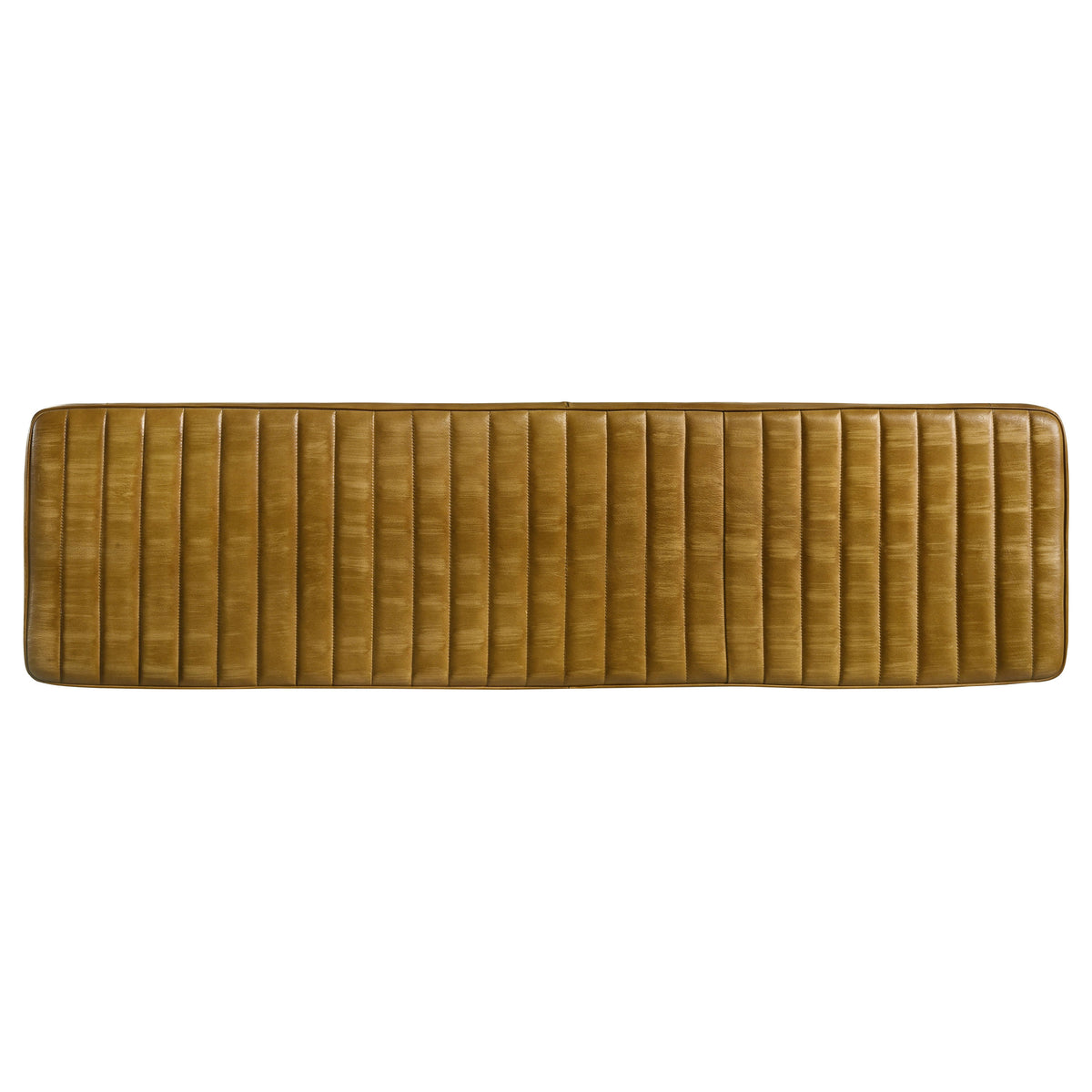 Misty Leather Upholstered Dining Bench Antique - Antique Camel