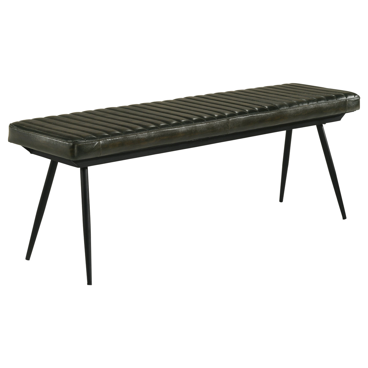 Misty Leather Upholstered Dining Bench Antique - Antique Espresso