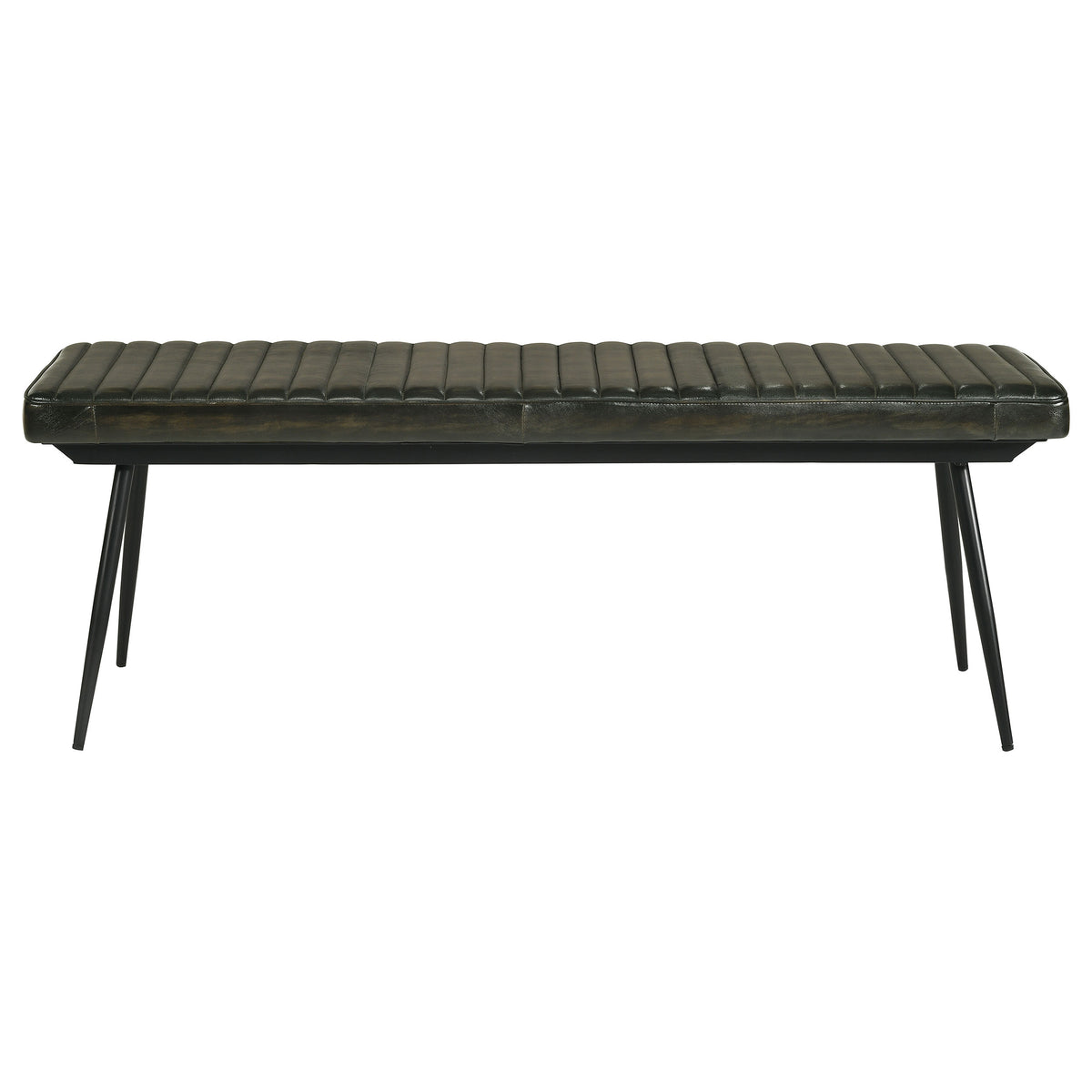 Misty Leather Upholstered Dining Bench Antique - Antique Espresso