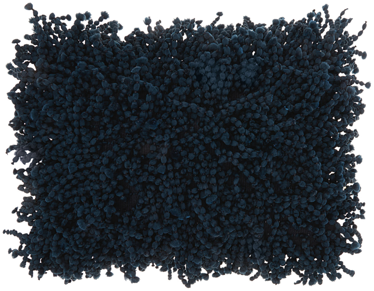 Shag DC105 Navy 14" x 20" Throw Pillows