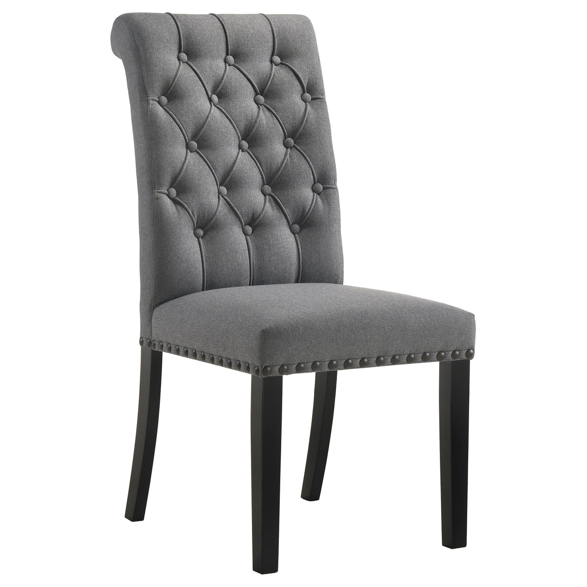 Alana Fabric Upholstered Dining Side Chair (Set of 2) - Grey