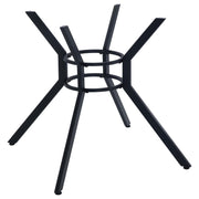Steele Spoke Metal Dining Table Base - Matte Black