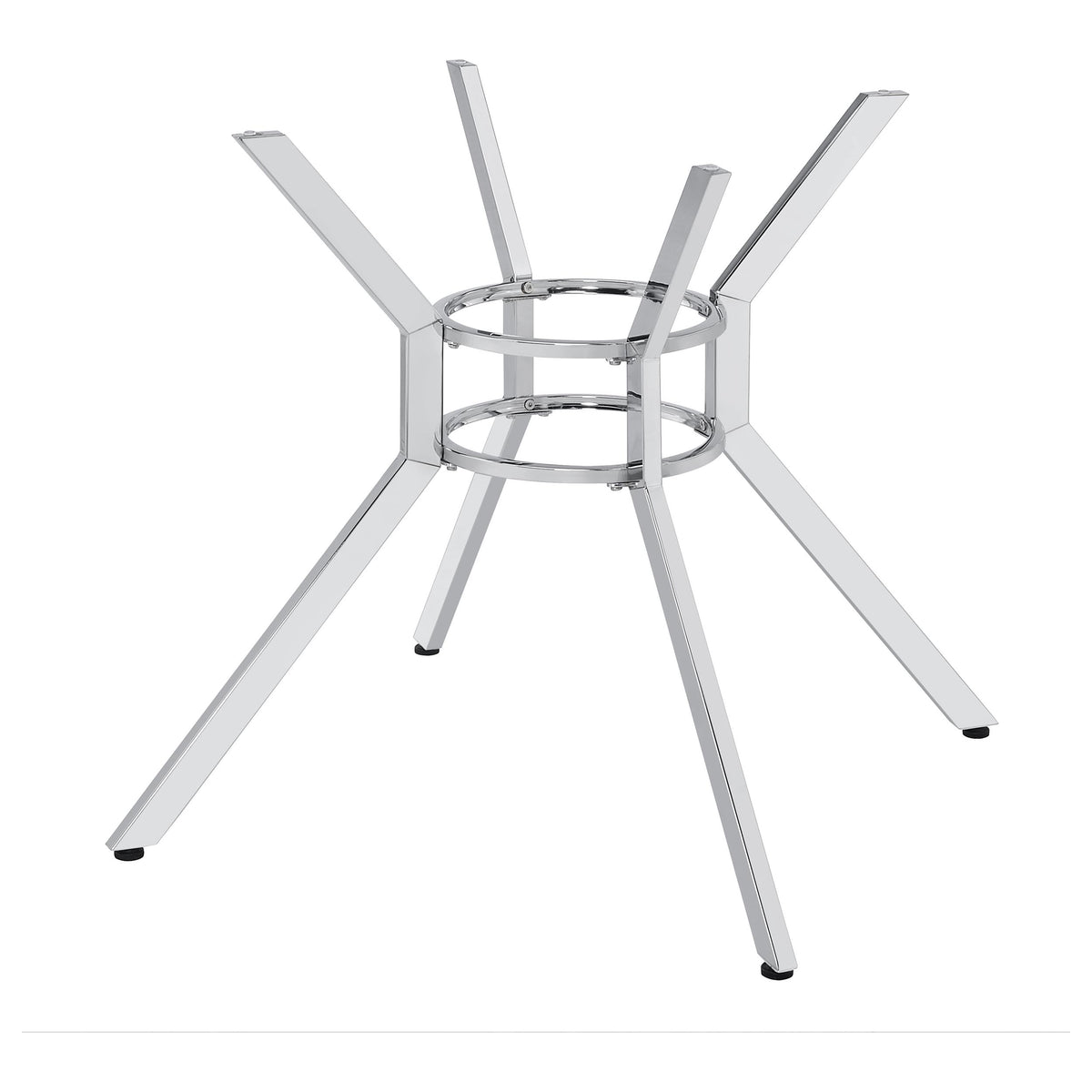 Steele Spoke Metal Dining Table Base - Chrome