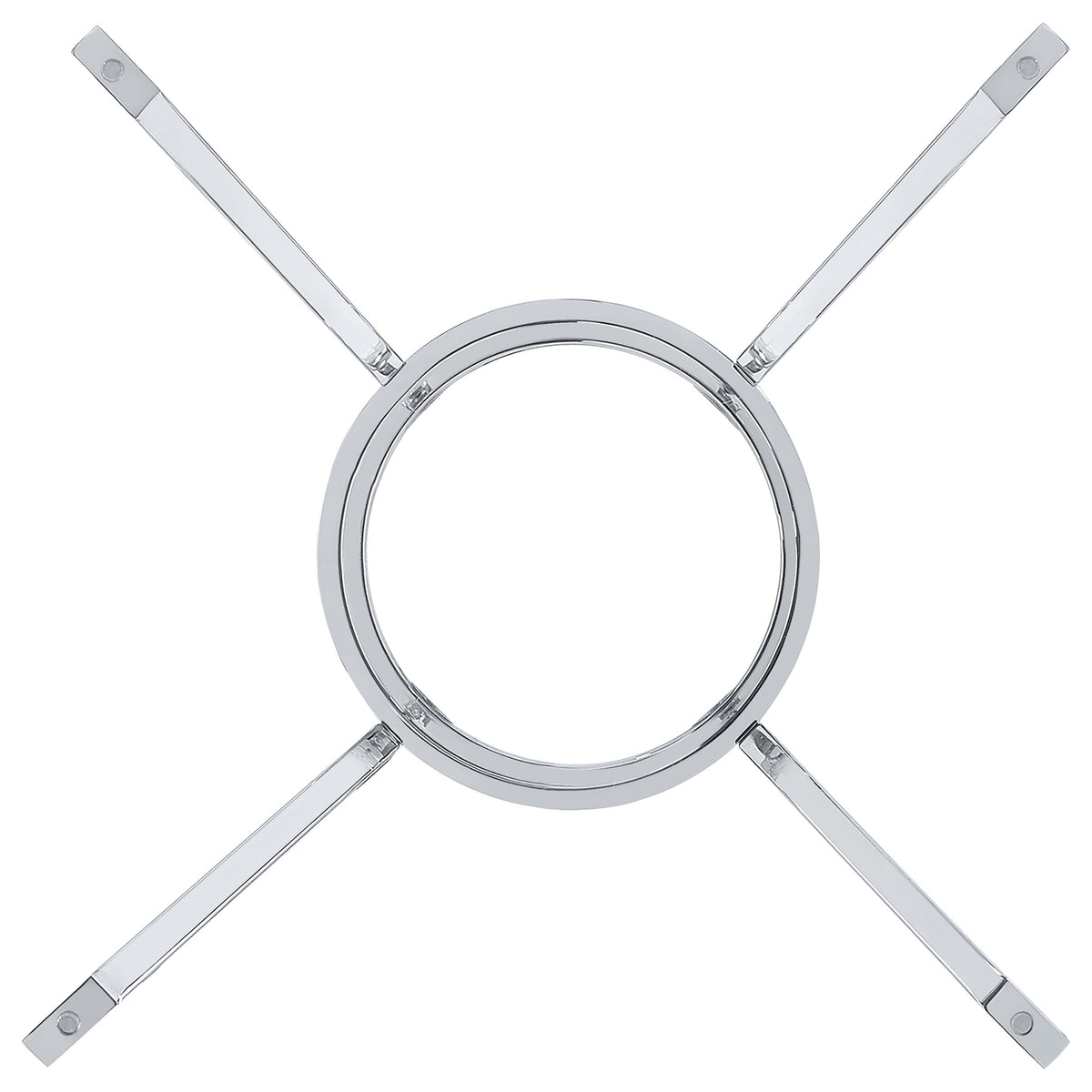 Steele Spoke Metal Dining Table Base - Chrome