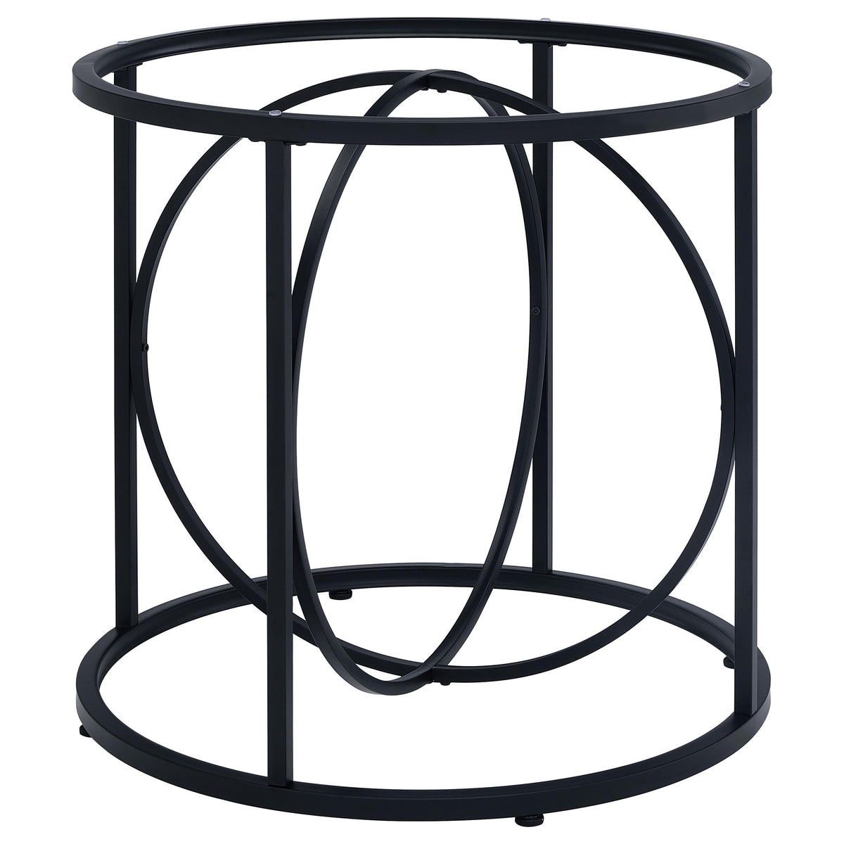 Levy Loop Metal Dining Table Base - Matte Black