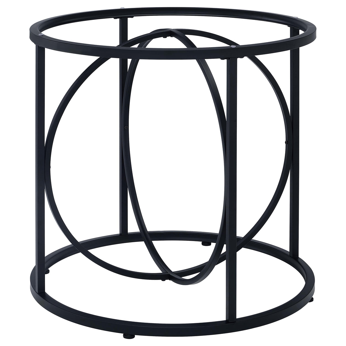 Levy Loop Metal Dining Table Base - Matte Black