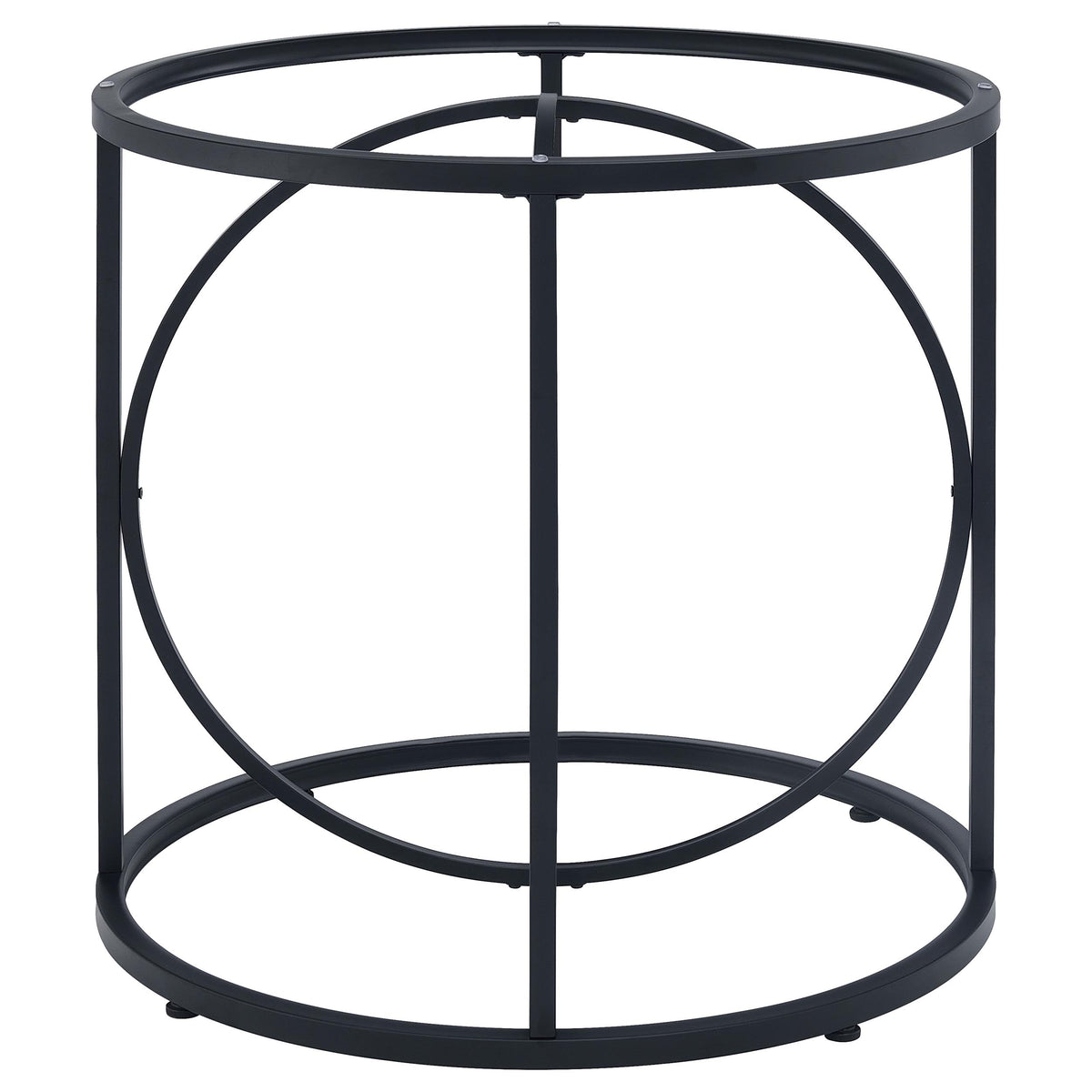 Levy Loop Metal Dining Table Base - Matte Black