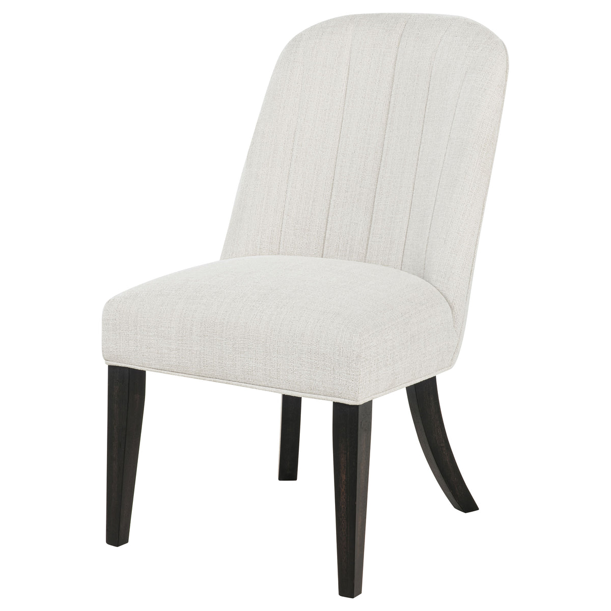 Leandro Upholstered Dining Side Chair Cream (Set of 2)