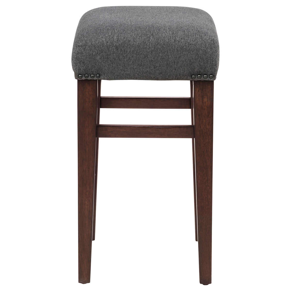 Naser Upholstered Counter Stool (Set of 2) - Dark Walnut