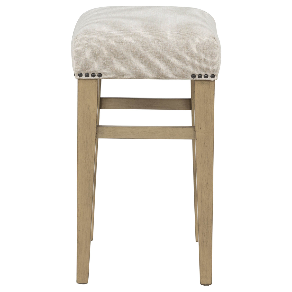 Naser Upholstered Counter Stool (Set of 2) - Light Oak