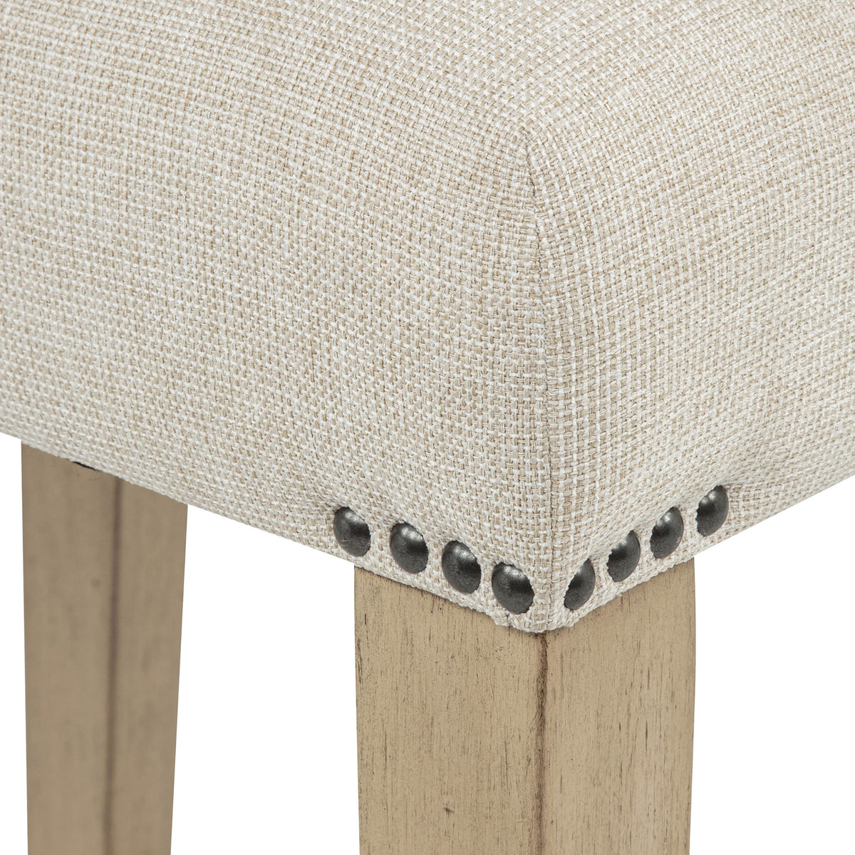 Naser Upholstered Counter Stool (Set of 2) - Light Oak