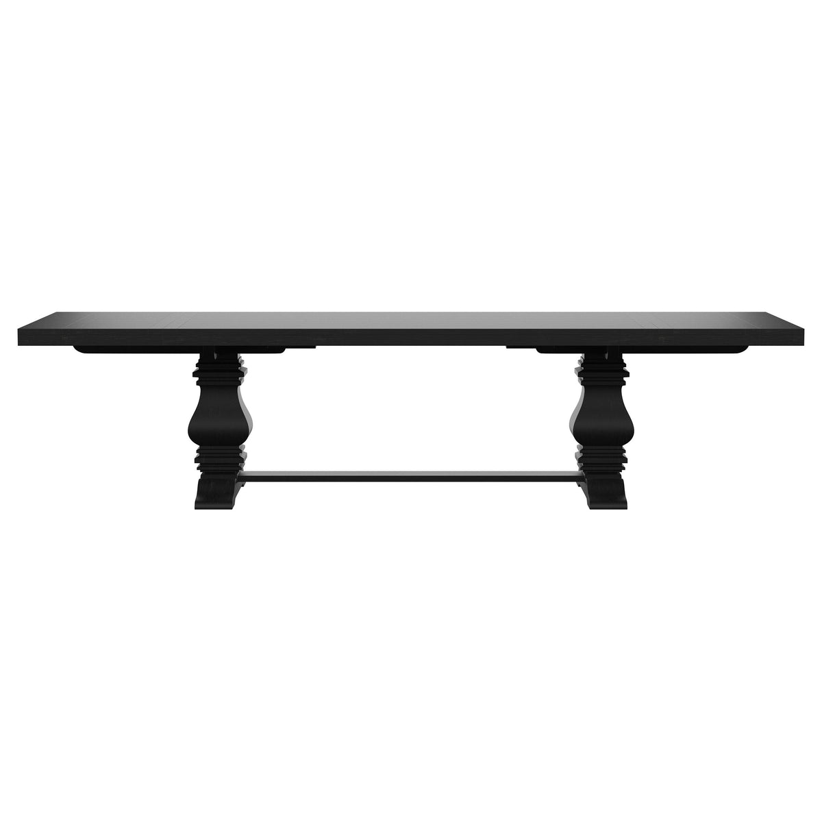 Florence 7-piece 126-inch Extension Dining Table Set Distressed Black