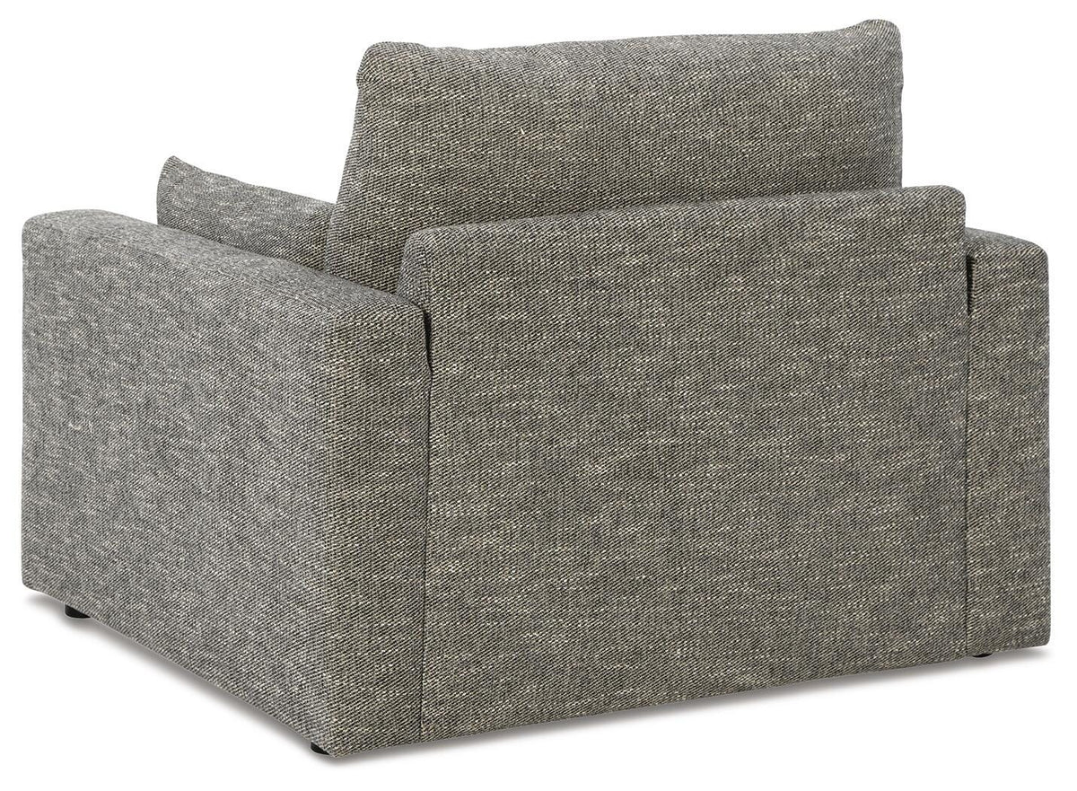 Dramatic Oversized Chair and Ottoman
