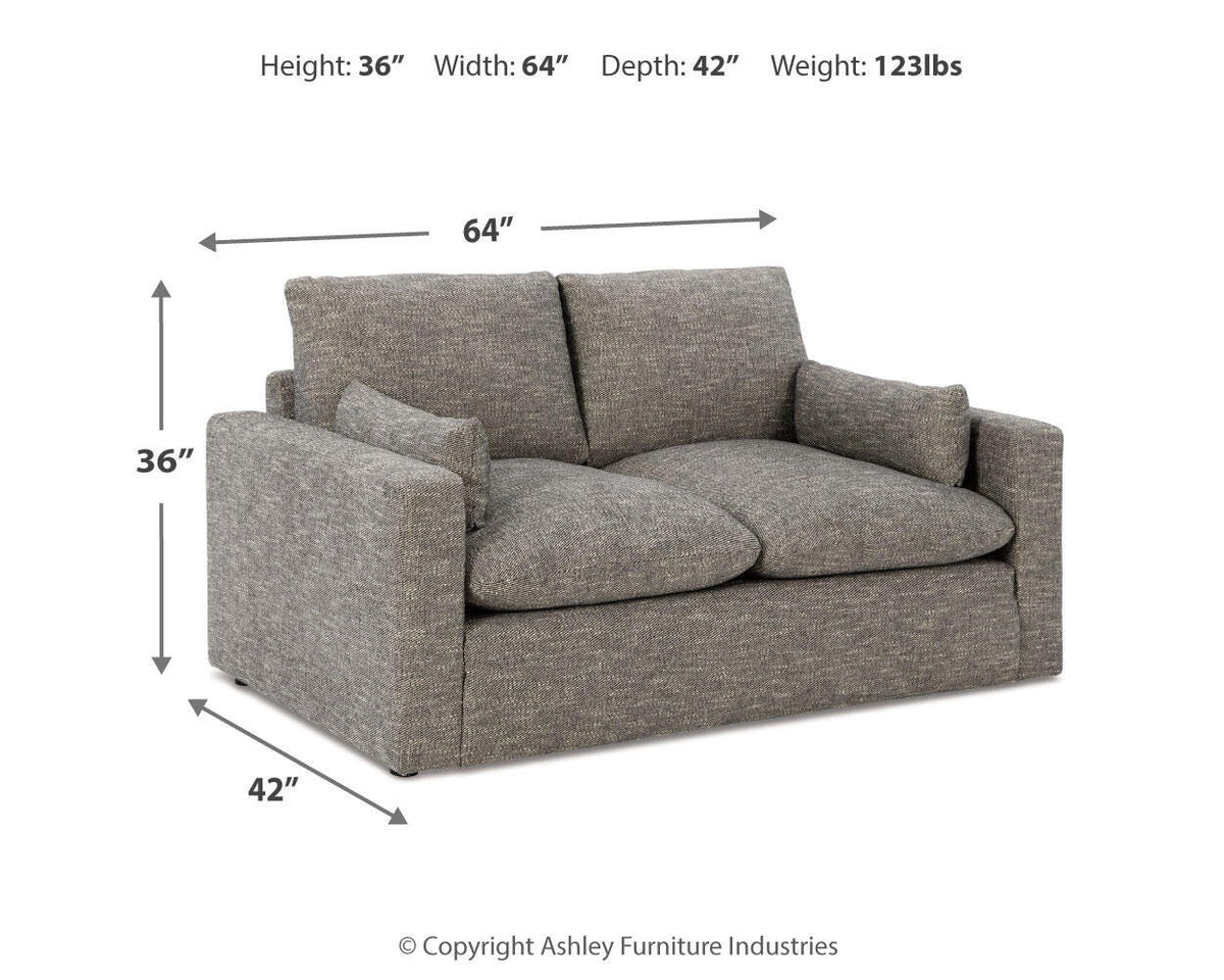 Dramatic Loveseat Chenille