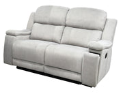 Valeria Dove Rec Loveseat with Cupholder