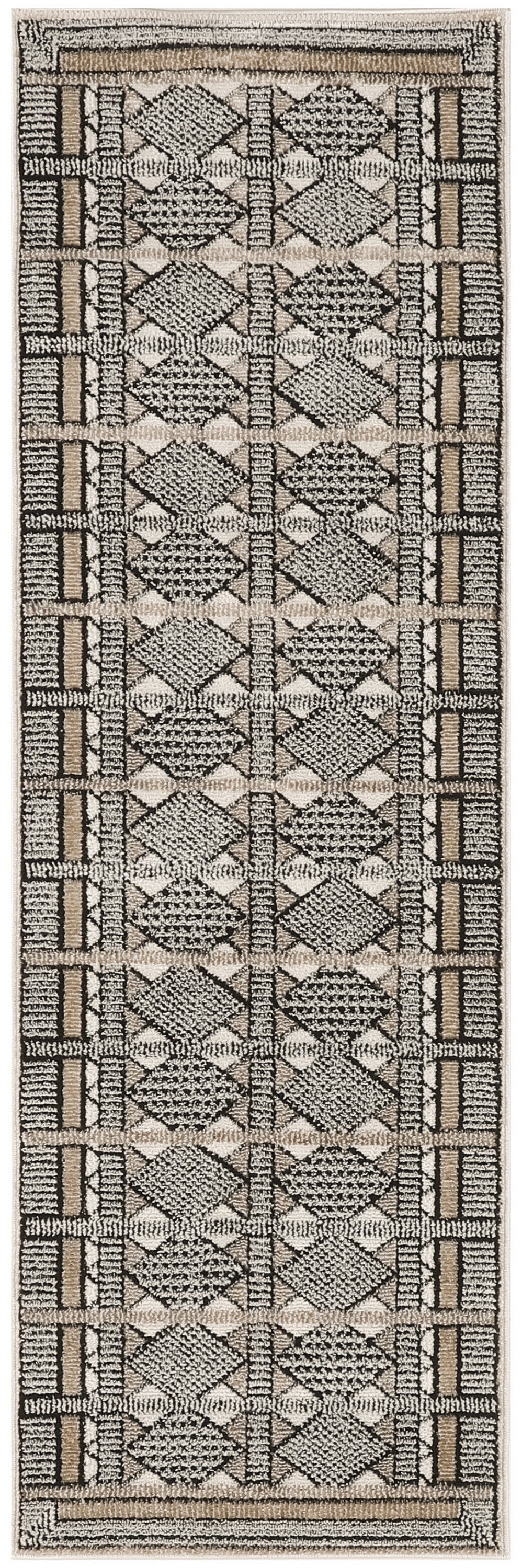 Nordic NRC06 Ivory Multicolor Rug - Runner