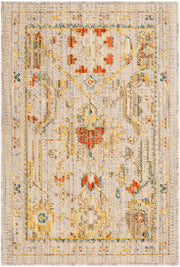 Antique Bloom ANB02 Taupe Multicolor Rug - Rectangle
