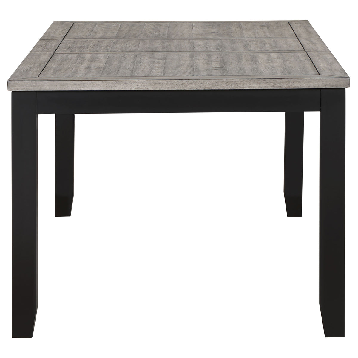 Elodie 5-piece Rectangular Extension Leaf Dining Set Grey and Black