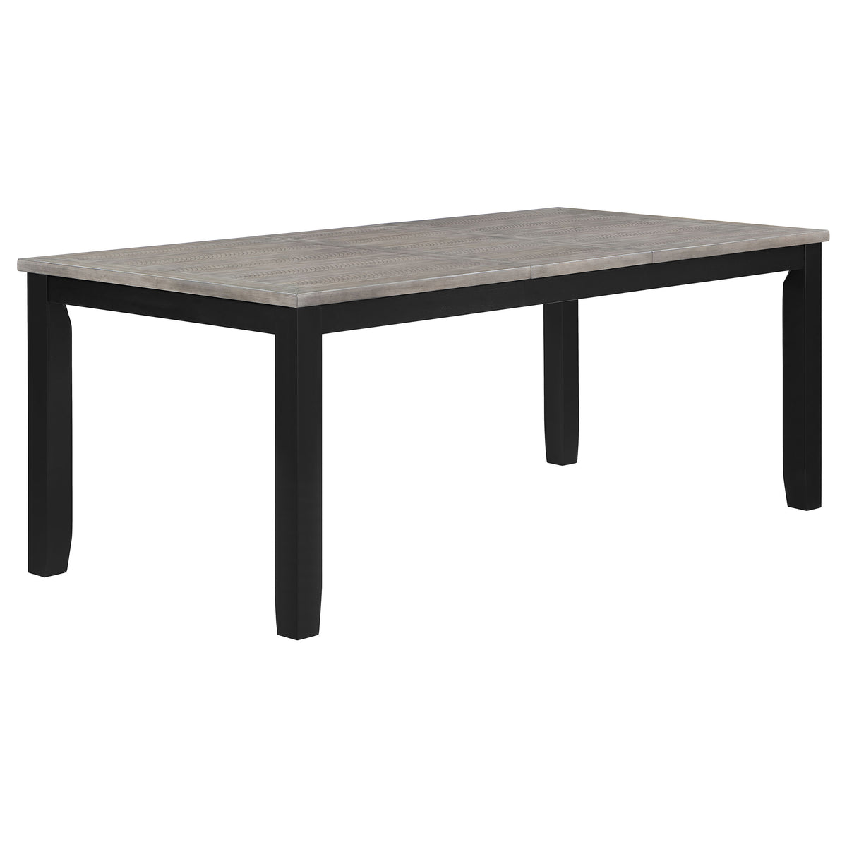 Elodie 7-piece Rectangular Extension Leaf Dining Set Grey and Black