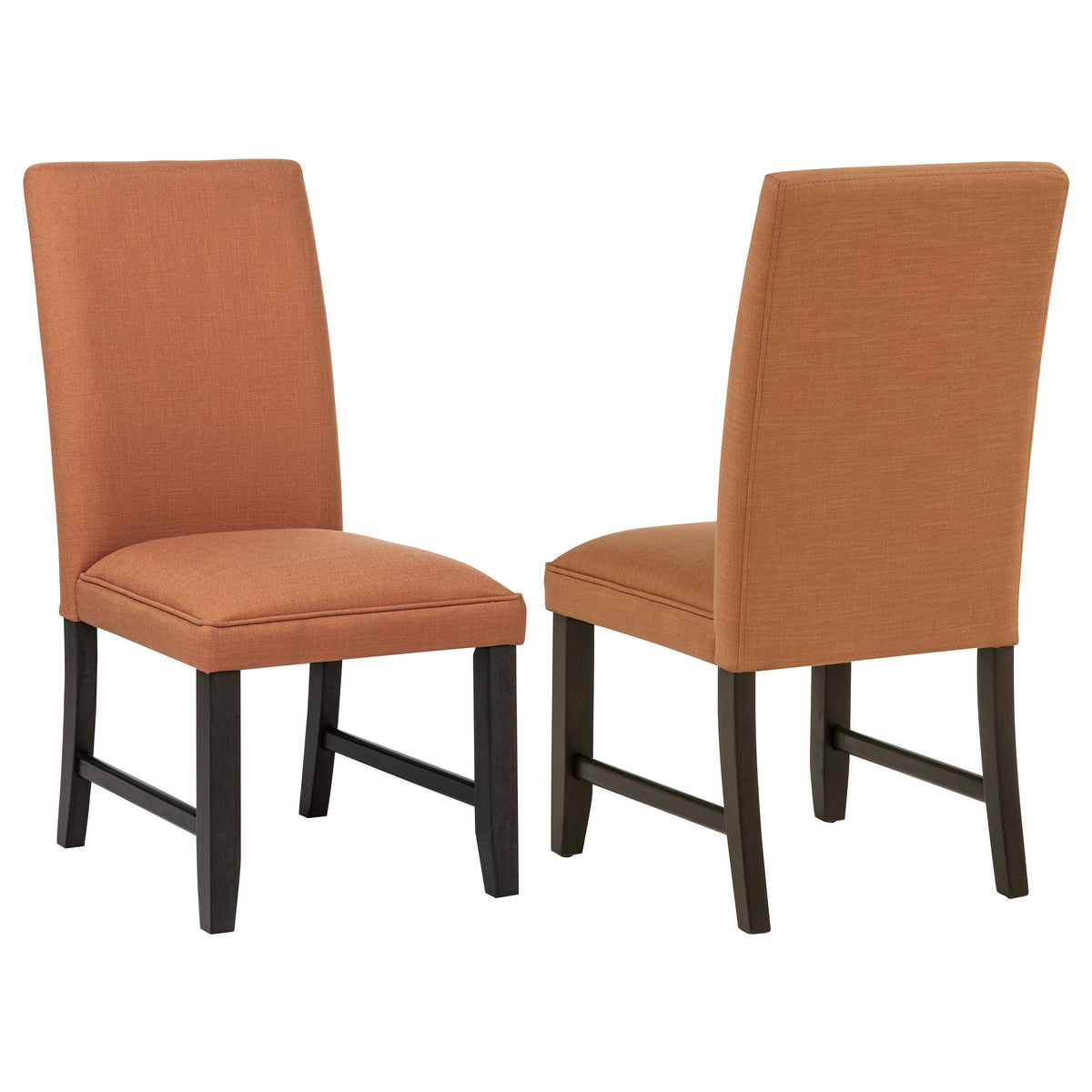Berning Fabric Upholstered Parson Side Chair (Set of 2) - Salmon
