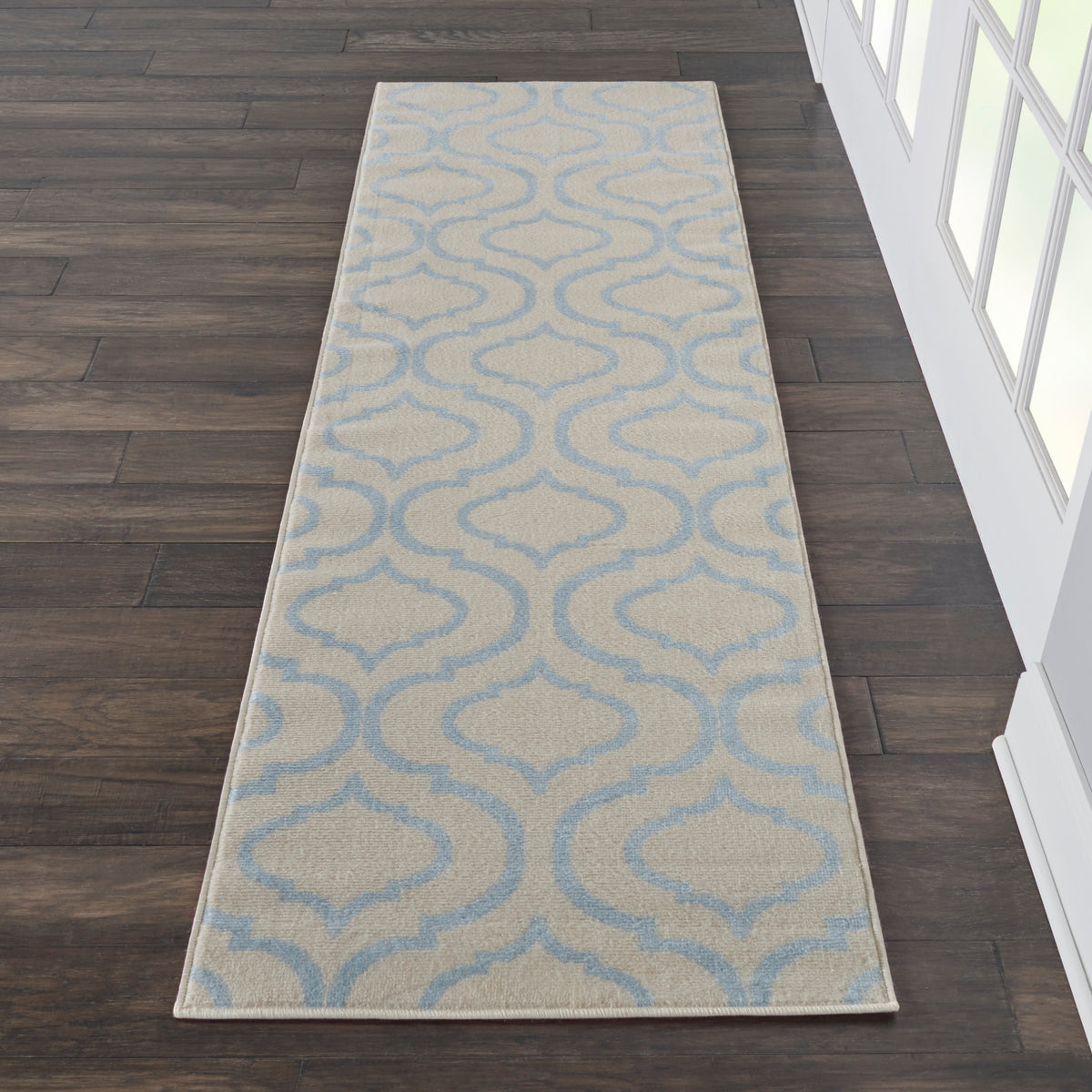 Jubilant JUB19 Ivory Blue Rug - room scene