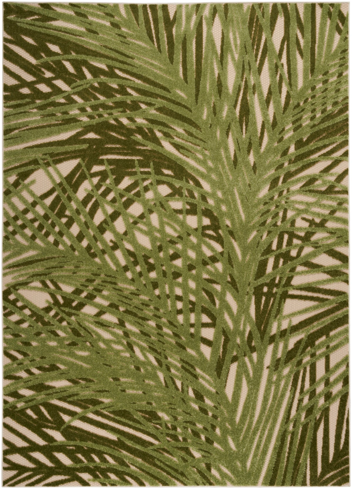 Aloha ALH41 Ivory Green Rug - Rectangle