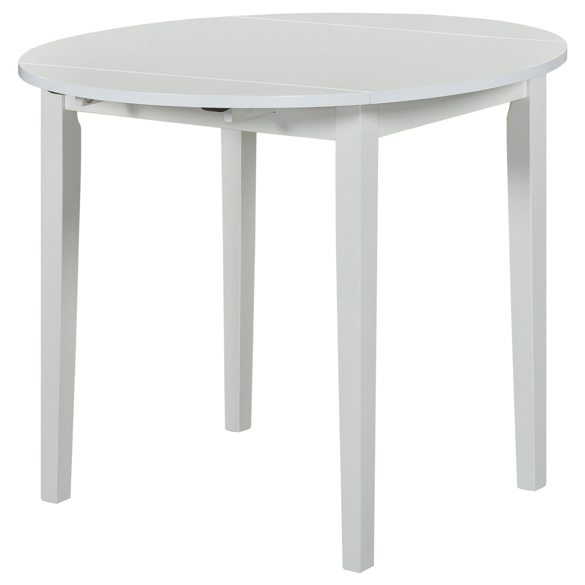 Bucknell 3-piece Round Drop Leaf Dining Table Set - White