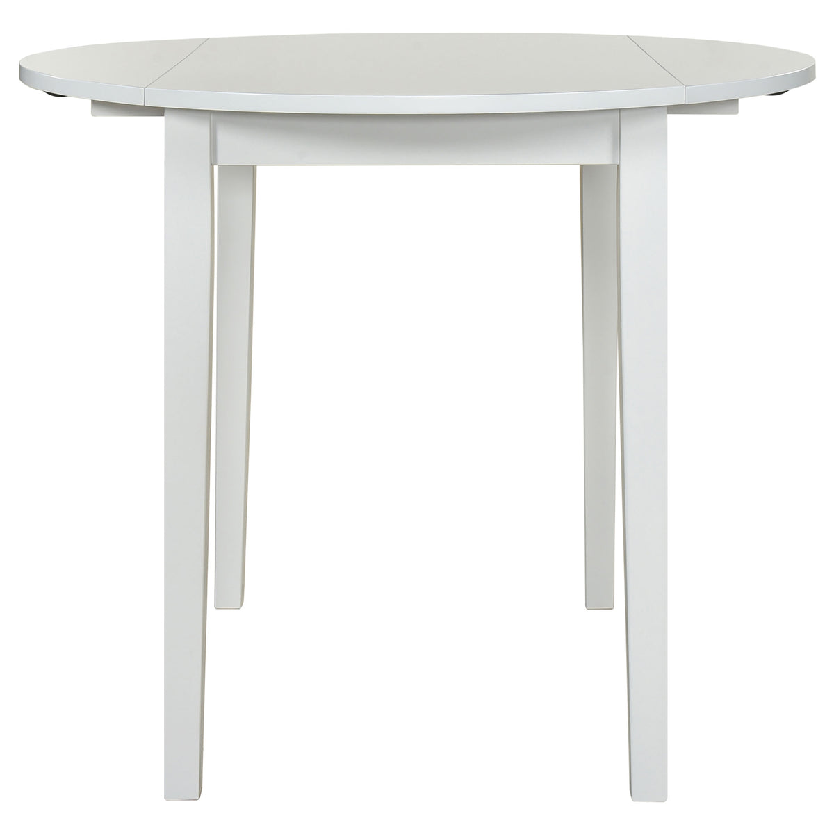 Bucknell 3-piece Round Drop Leaf Dining Table Set - White
