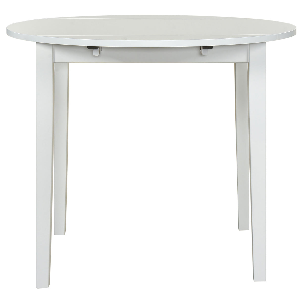 Bucknell 3-piece Round Drop Leaf Dining Table Set - White