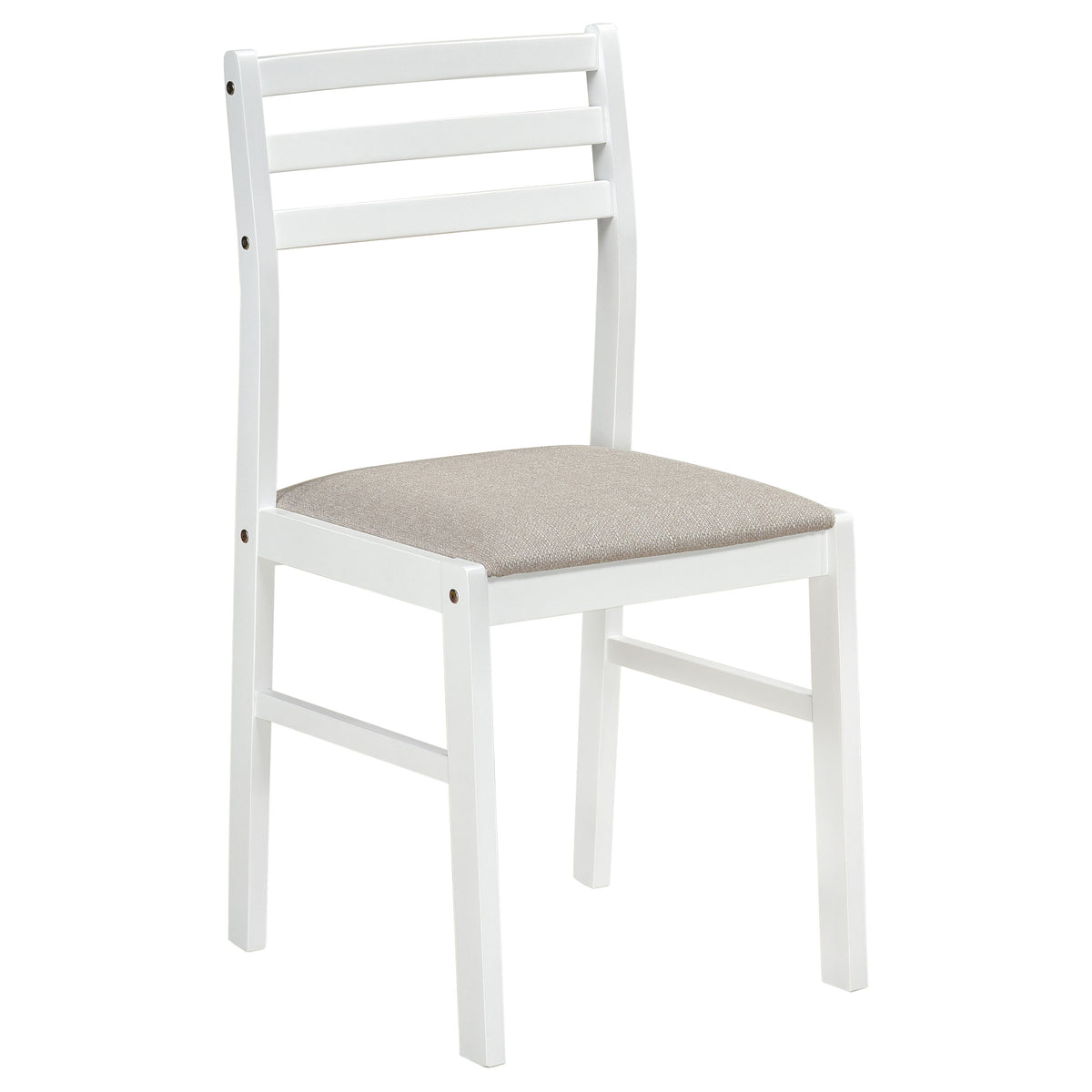 Bucknell 3-piece Round Drop Leaf Dining Table Set - White