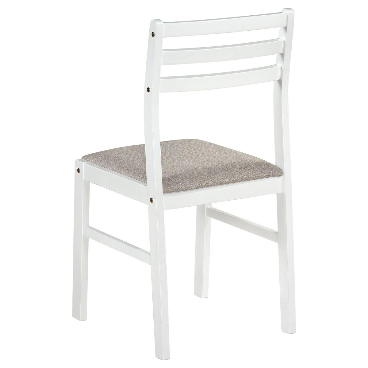 Bucknell 3-piece Round Drop Leaf Dining Table Set - White