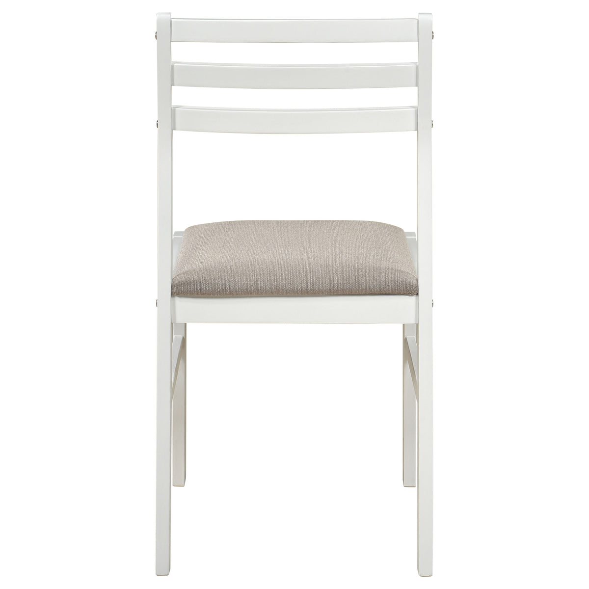Bucknell 3-piece Round Drop Leaf Dining Table Set - White