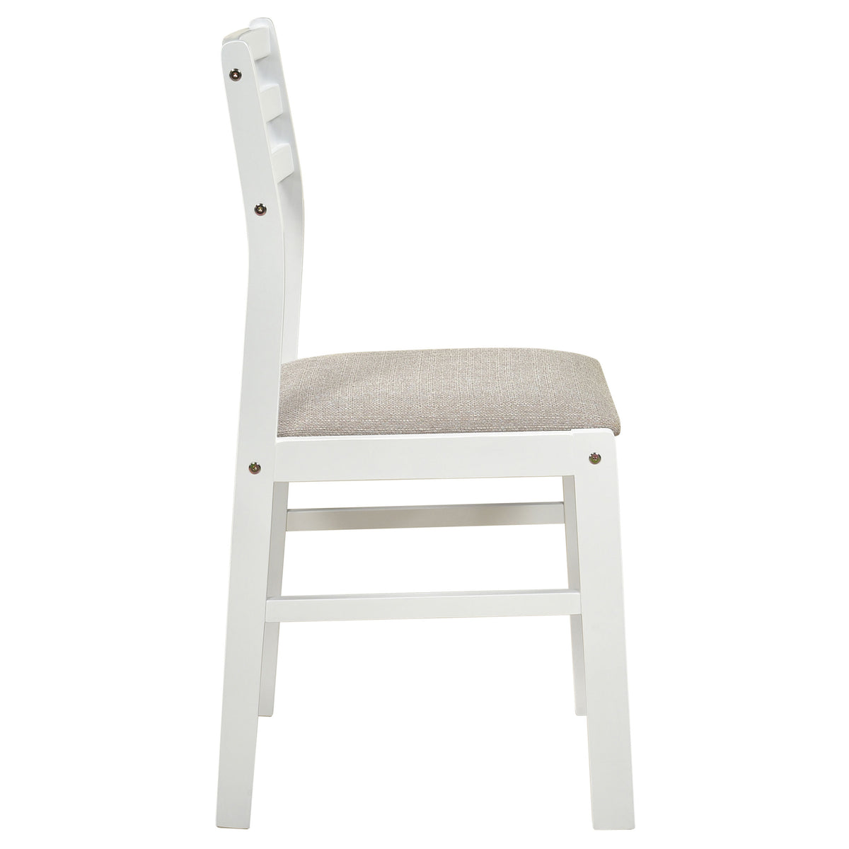 Bucknell 3-piece Round Drop Leaf Dining Table Set - White