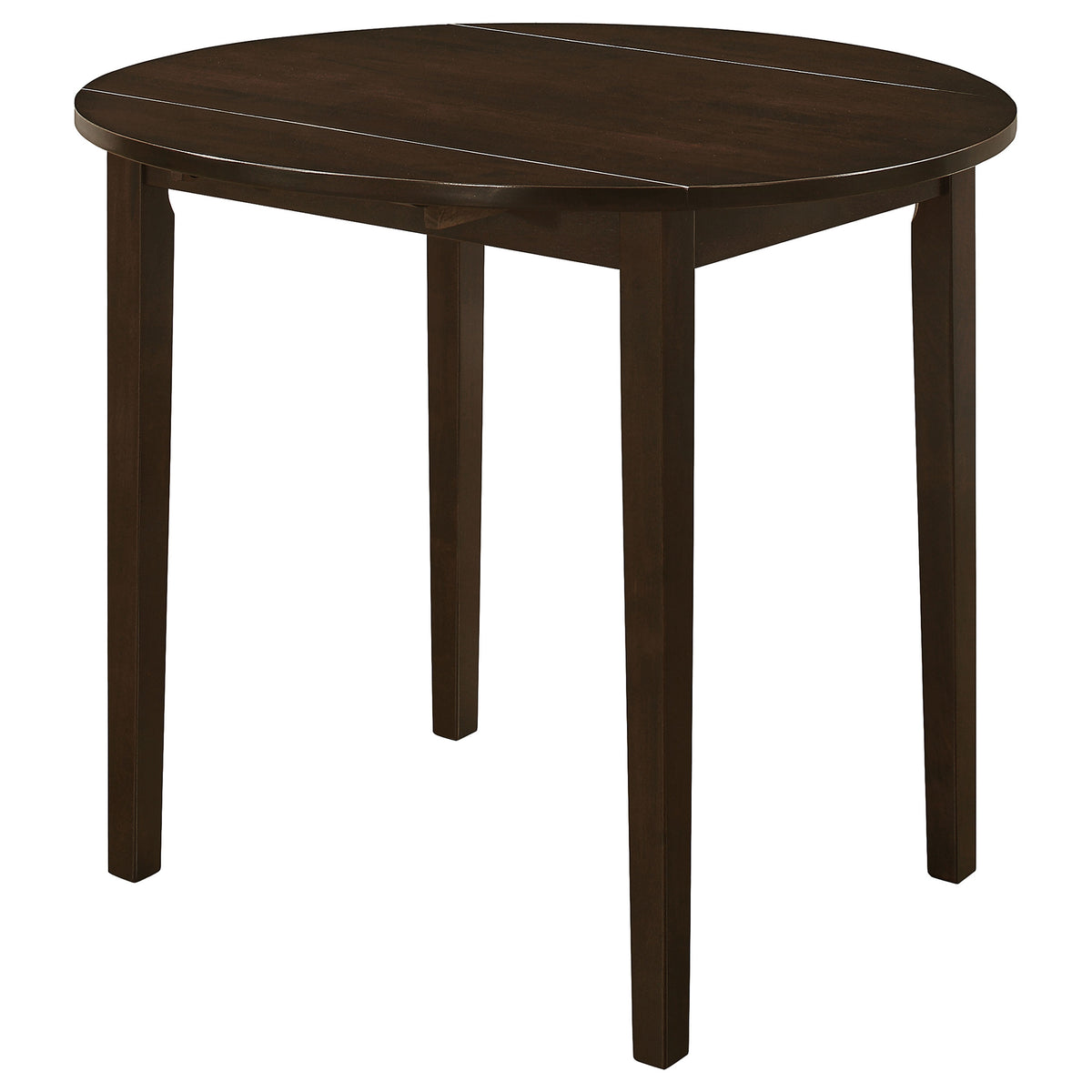 Bucknell 3-piece Round Drop Leaf Dining Table Set - Cappuccino