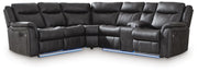 Sultan Meadow 2-Piece Reclining Sectional Faux Leather