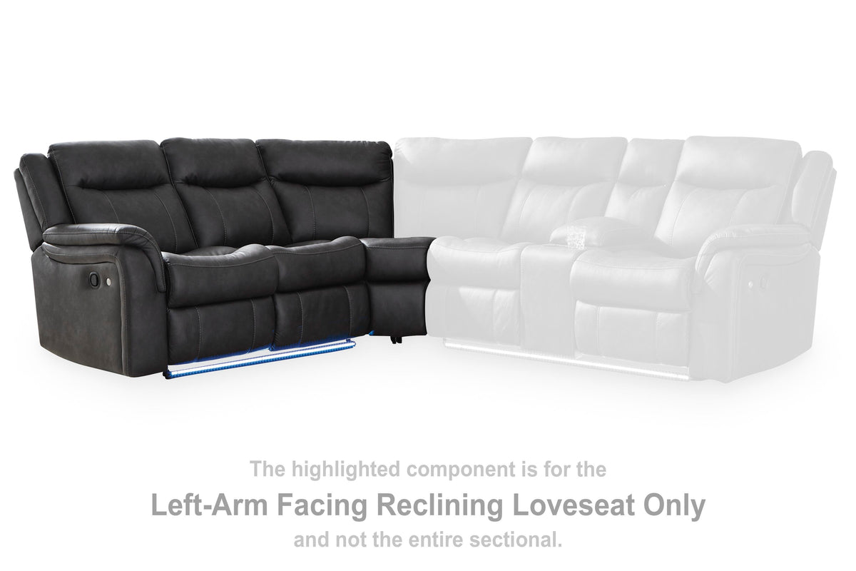 Sultan Meadow LAF Reclining Loveseat Faux Leather