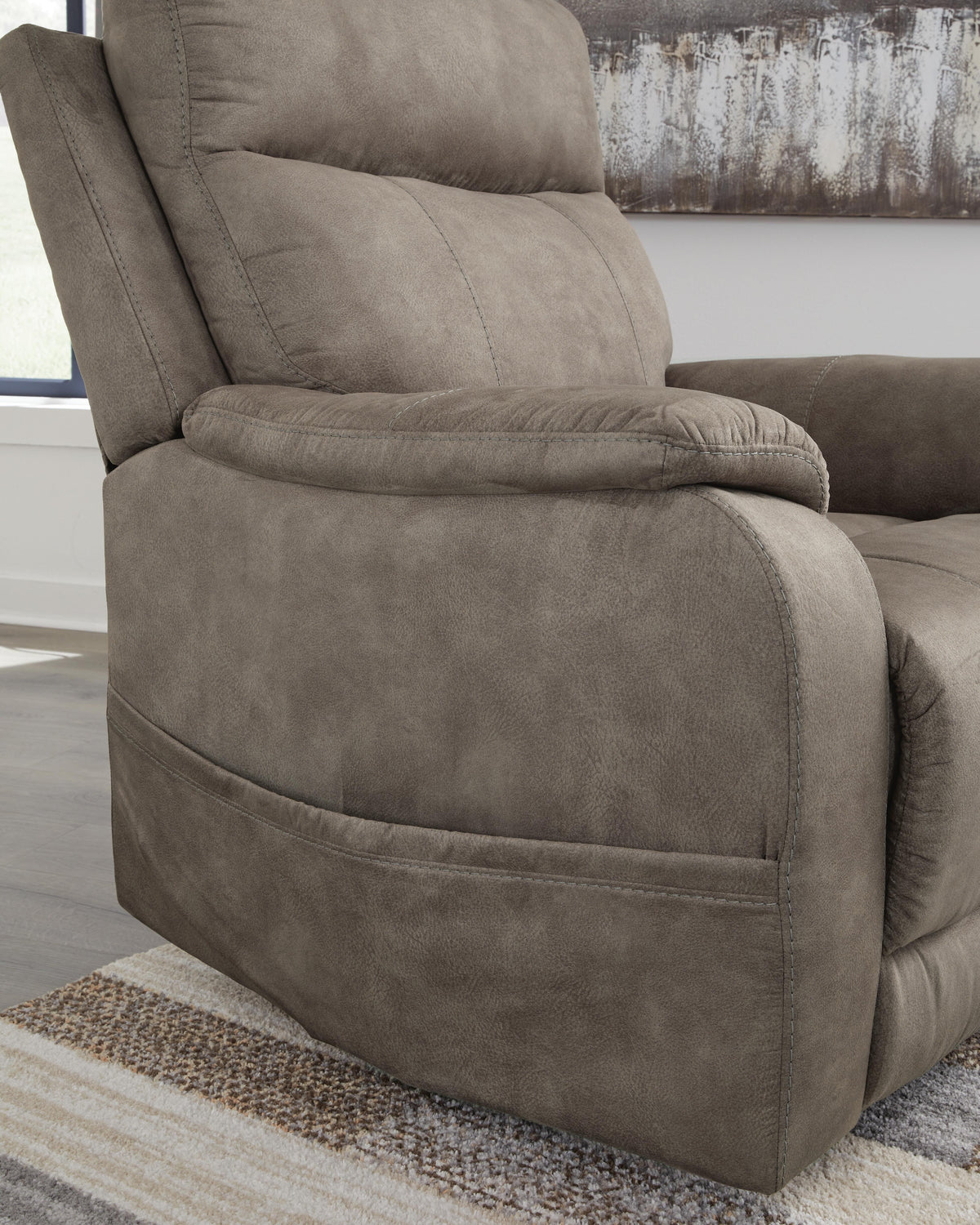 Crestmeade Power Lift Recliner Faux Leather