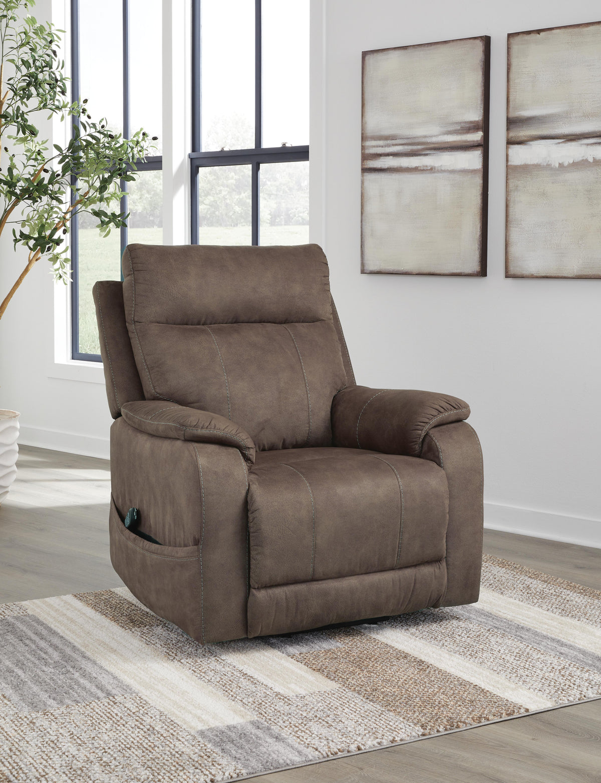 Crestmeade Power Lift Recliner Faux Leather