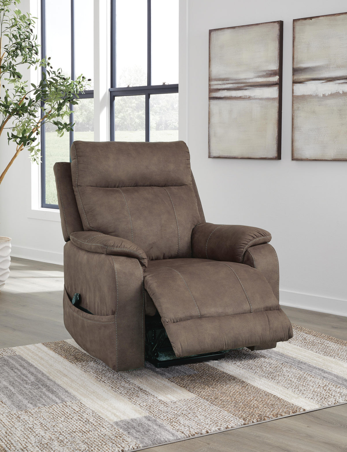 Crestmeade Power Lift Recliner Faux Leather
