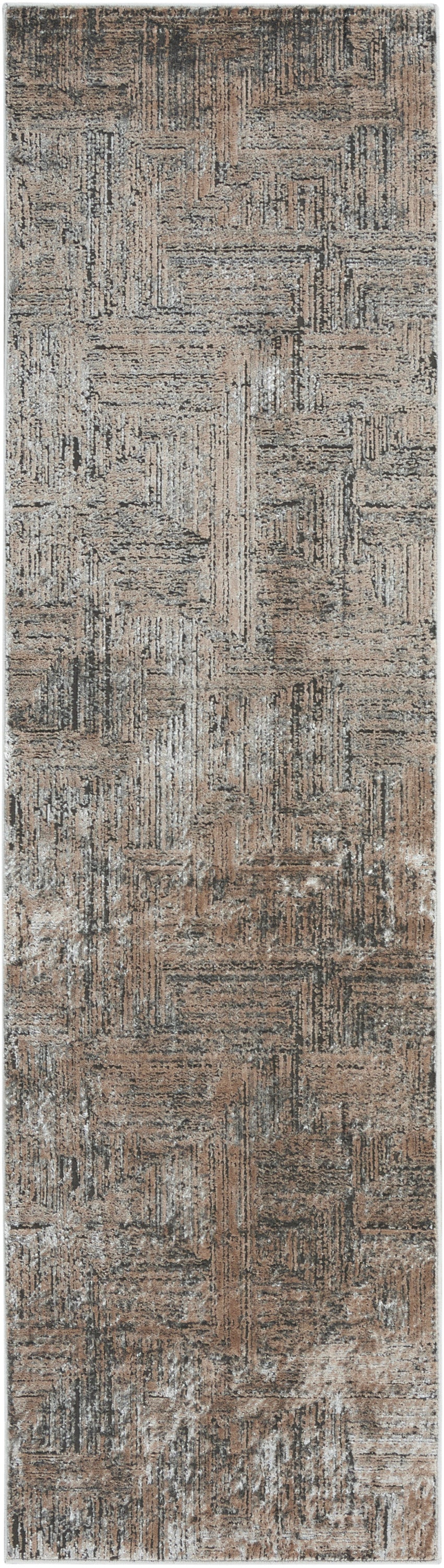CK024 Irradiant IRR01 Black Ivory Rug - Runner