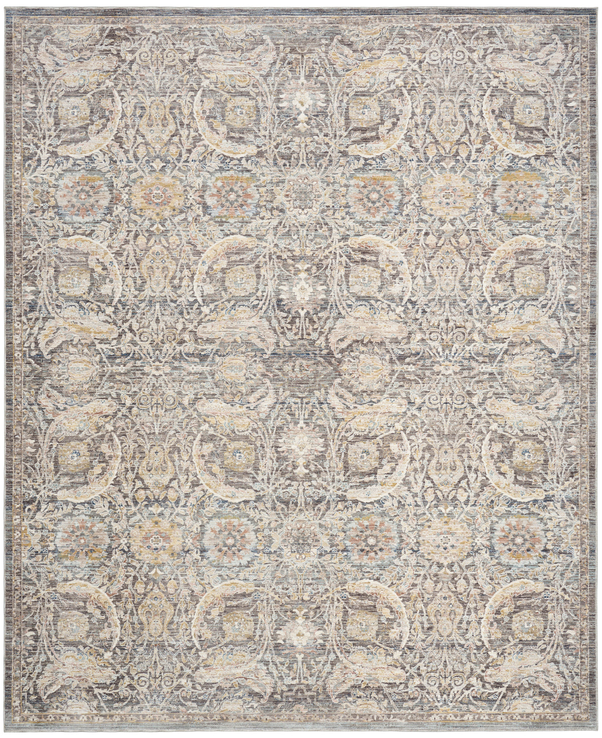 Antique Fusion ANF03 Charcoal Multicolor Rug - Rectangle